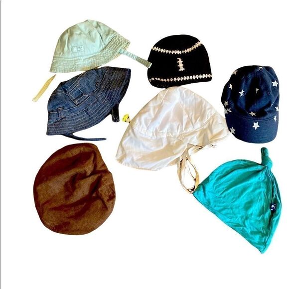 7 Gymboree Kickeepants Iplay Janie & Jack 0-3 Hats - Picture 1 of 14